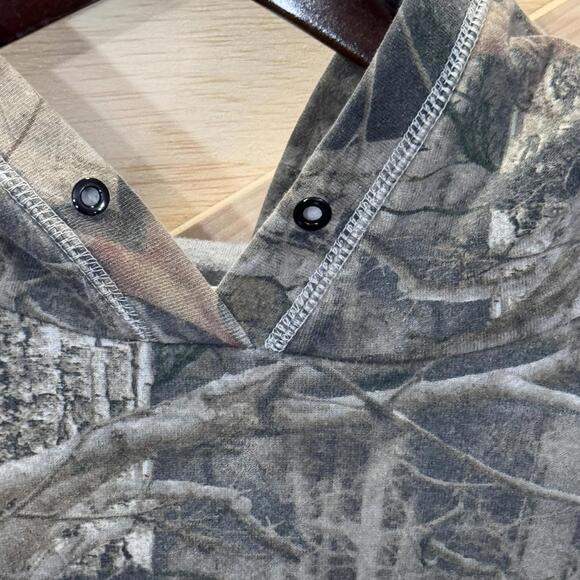 Bass Pro Shop Mens 2XL Camo Hoodie Sweater Hooded Winter Hunting - Picture 2 of 9